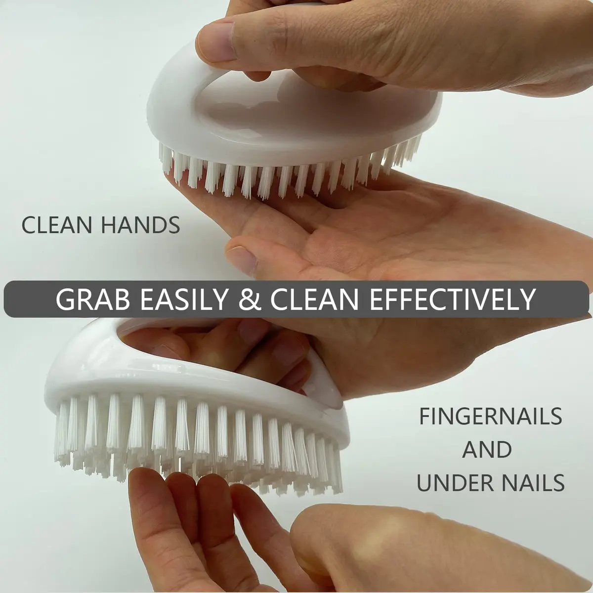 GKETN Nail Brush for Cleaning Fingernails Stiff Nylon Bristles Scrub Hand | Heavy Duty, Durable & Effective - view 5