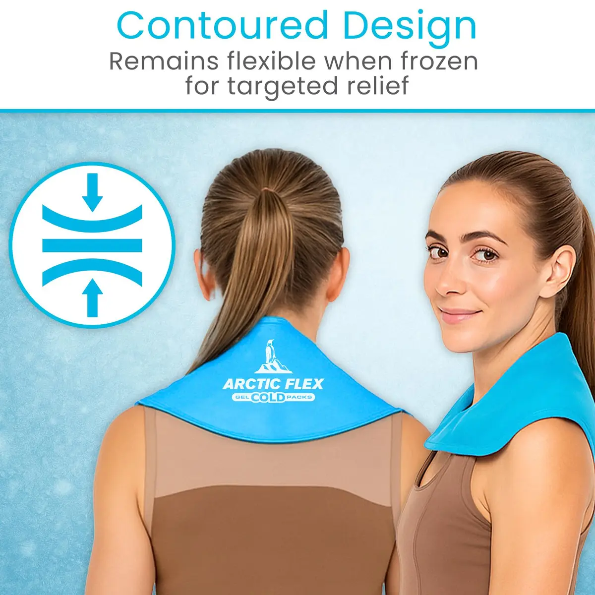 Arctic Flex Neck Ice Pack - Cold Compress Shoulder Therapy Wrap - Cool - view 5
