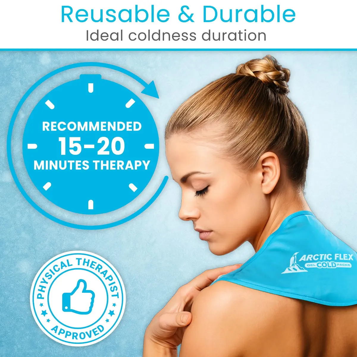 Arctic Flex Neck Ice Pack - Cold Compress Shoulder Therapy Wrap - Cool - view 3