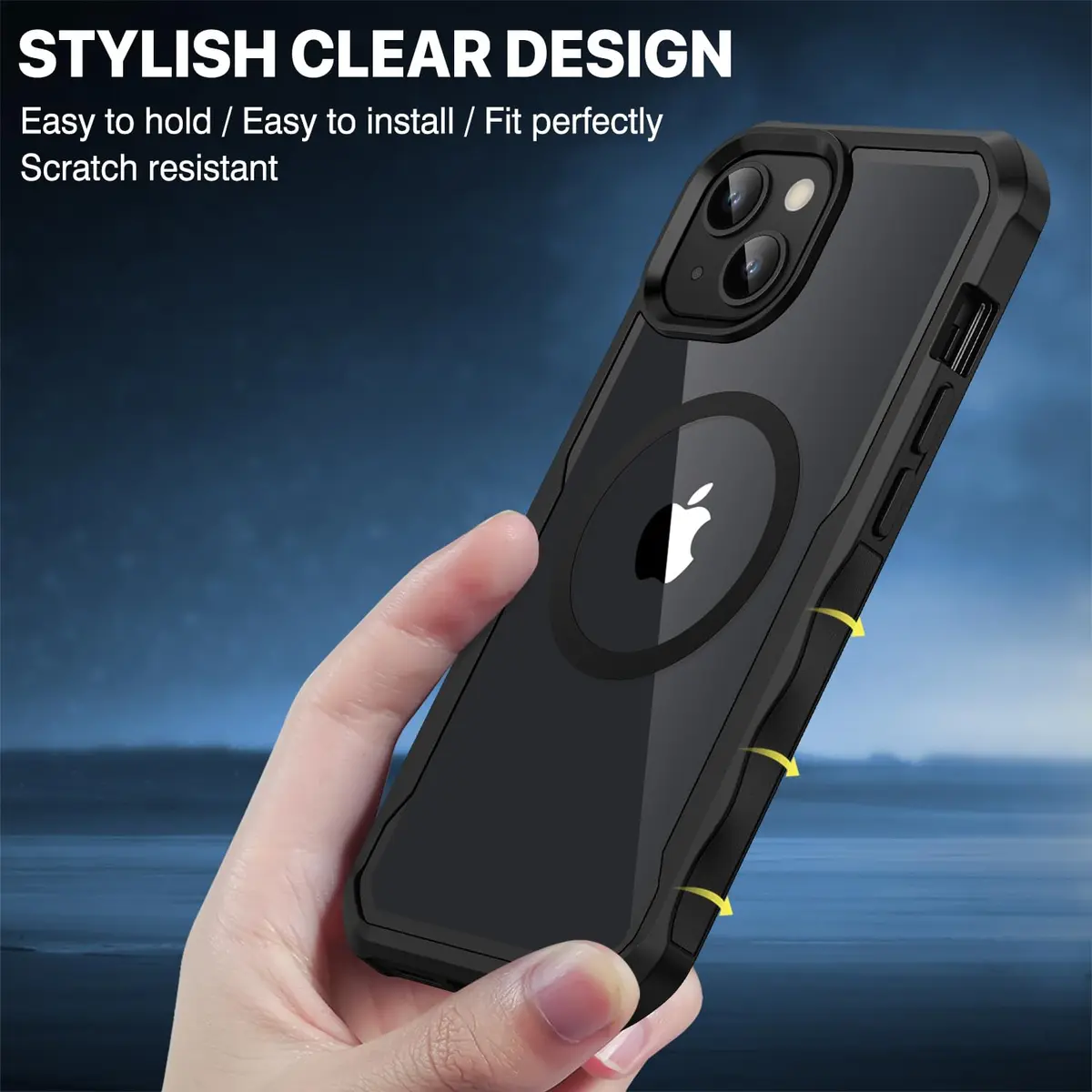 CENHUFO Privacy Case for iPhone 14/13 (6.1") with Built-in Screen & Camera Protector | Full Body Shockproof Magsafe Compatible - view 7