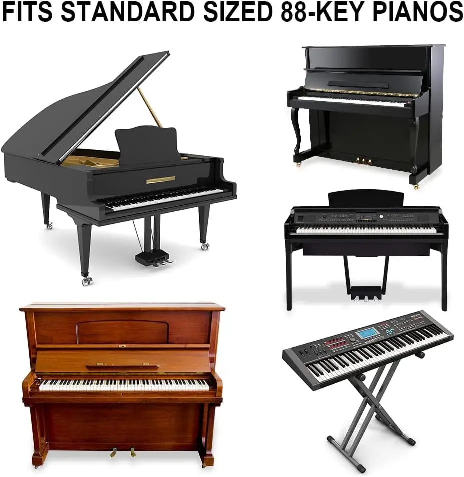 GICUNK Piano Keyboard Stickers for 88 Keys | Removable Silicone Note Labels for Beginners - view 6