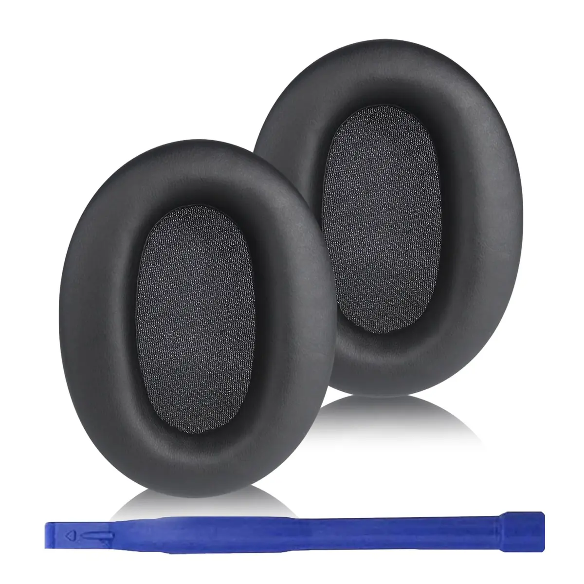 Adhiper Black Replacement Ear Pads for Sony WH-CH720N, WH-CH710N Headphones | Soft Protein Leather & Memory Foam - main product image