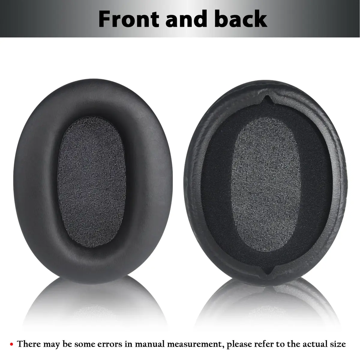 Adhiper Black Replacement Ear Pads for Sony WH-CH720N, WH-CH710N Headphones | Soft Protein Leather & Memory Foam - view 3