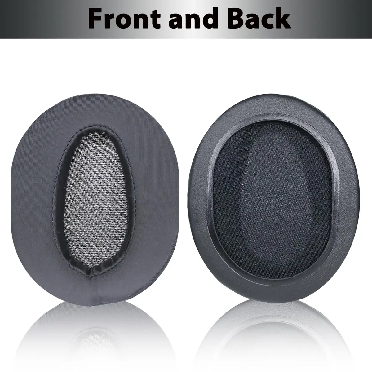 Adhiper Black Replacement Earpads for Sony WH-CH700N/CH710N/CH720N Headphones | Ice Silk & Memory Foam Comfort - view 3
