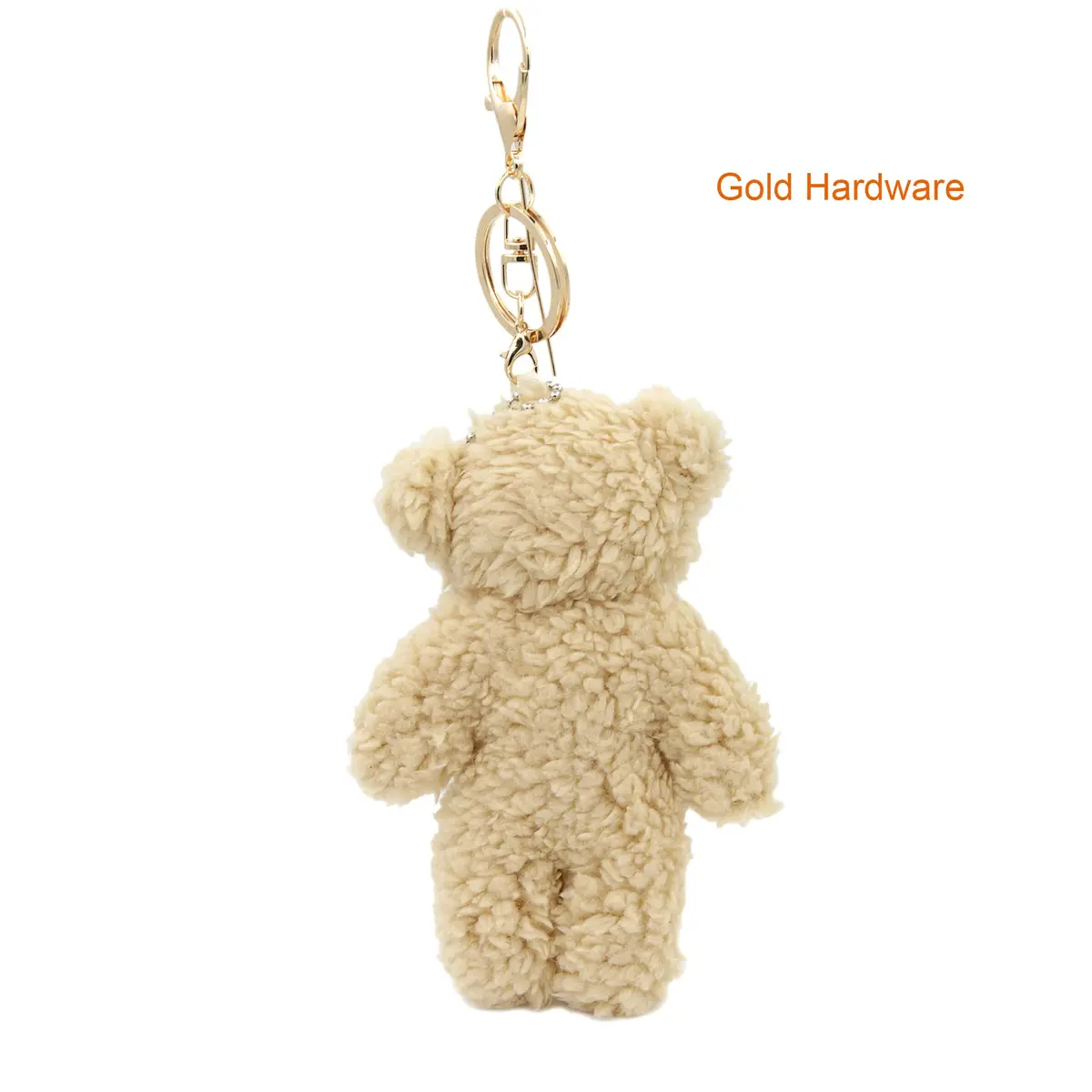 Zitokin Bear Plush Keychain Toys for Kids with Purple Heart 5" Inch Stuffed Teddy Plushie Backpack Purse Pendant Gift for Girls - view 4