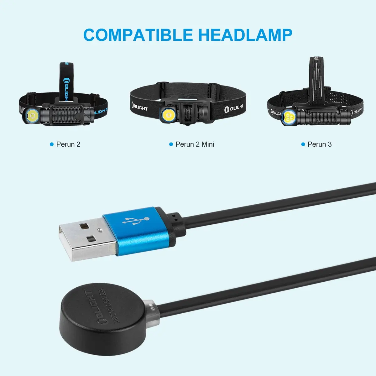 OLIGHT MCC 3 Charger in Black | Compact Magnetic USB-C Cable for Flashlights - view 5