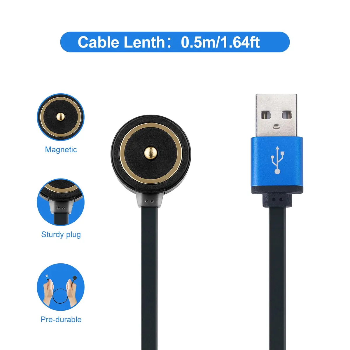 OLIGHT MCC 3 Charger in Black | Compact Magnetic USB-C Cable for Flashlights - view 9