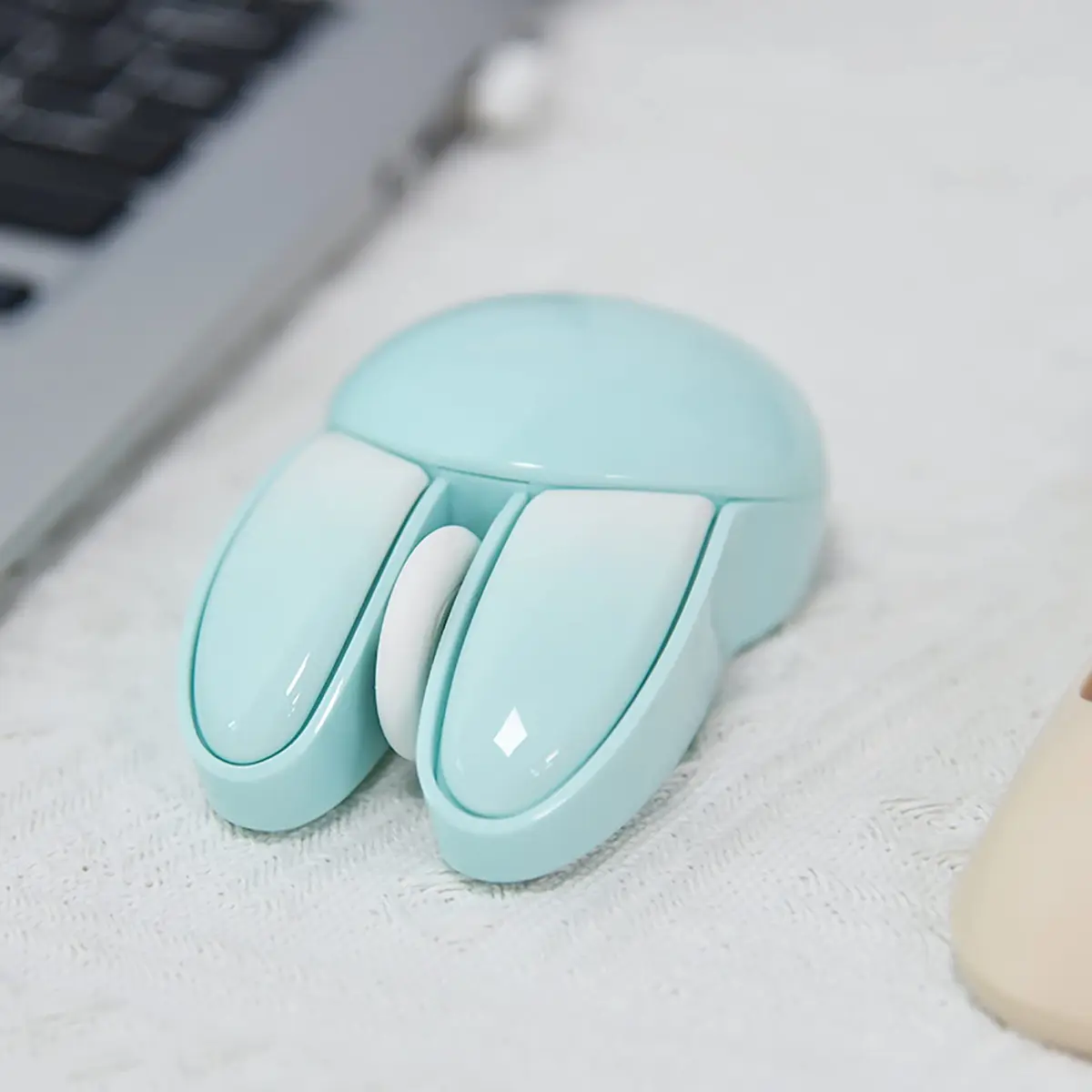 Lomiluskr Cute Bunny Wireless Mouse 1200 DPI | Silent, Lightweight, Candy Colors for Girls & Kids - view 5