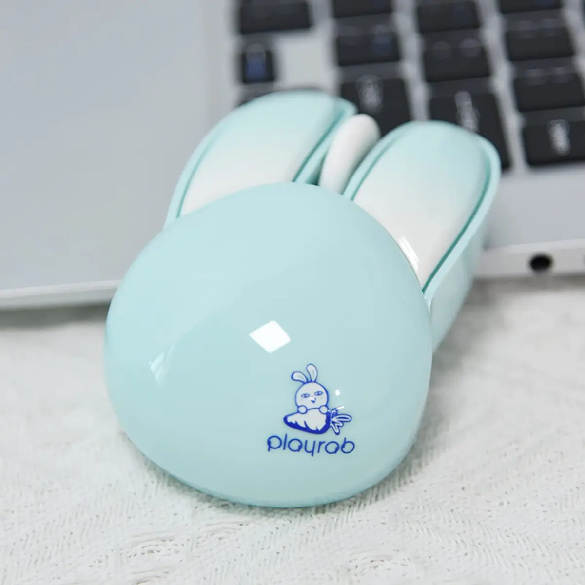 Lomiluskr Cute Bunny Wireless Mouse 1200 DPI | Silent, Lightweight, Candy Colors for Girls & Kids - view 6