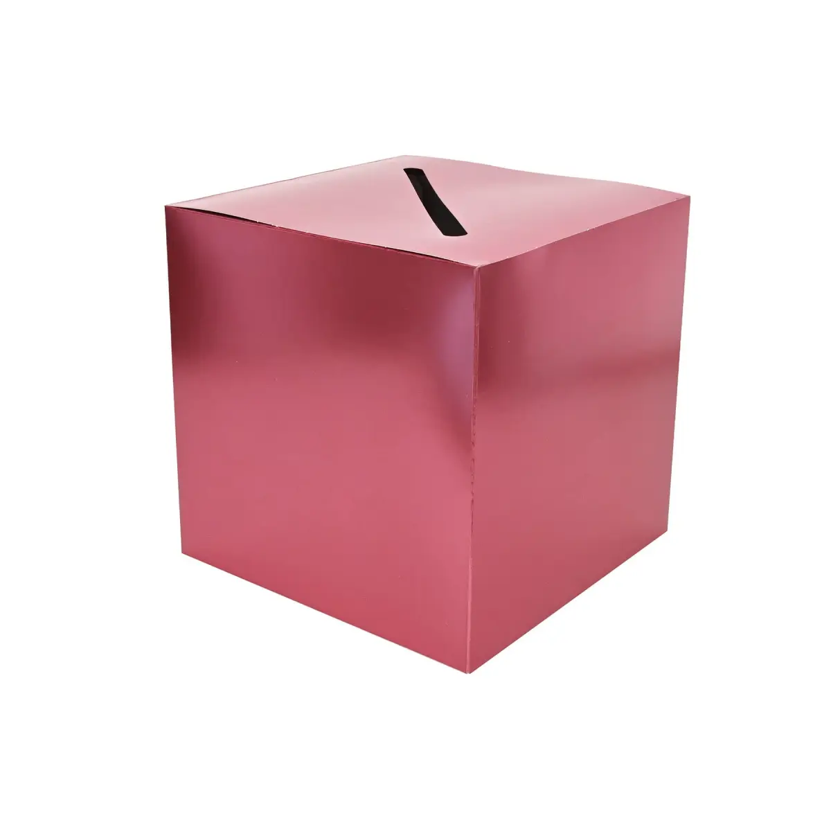 Beistle Rose Gold Foil Card Box Holder | 22.86 cm (9 inches) Square - main product image