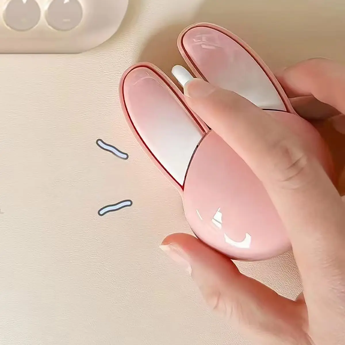 Lomiluskr Pink Bunny Wireless Mouse | Cute, Silent, 1200 DPI, 2.4G Wireless for Girls & Kids - view 6