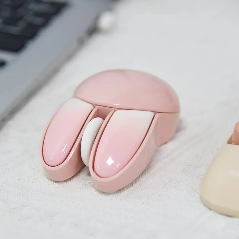 Lomiluskr Pink Bunny Wireless Mouse | Cute, Silent, 1200 DPI, 2.4G Wireless for Girls & Kids - view 8
