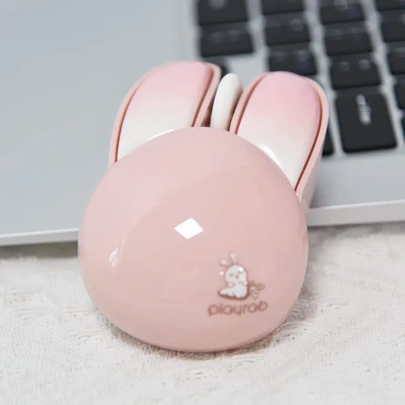 Lomiluskr Pink Bunny Wireless Mouse | Cute, Silent, 1200 DPI, 2.4G Wireless for Girls & Kids - view 9