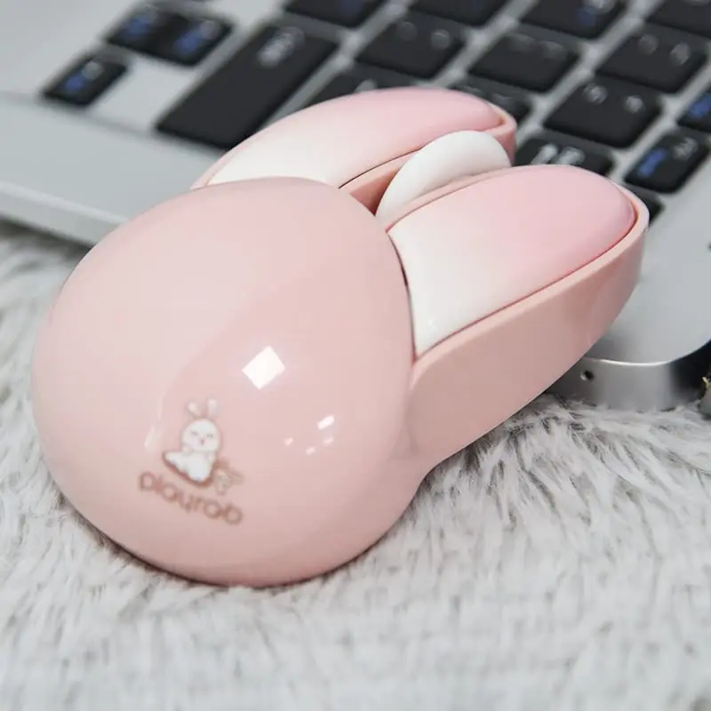 Lomiluskr Pink Bunny Wireless Mouse | Cute, Silent, 1200 DPI, 2.4G Wireless for Girls & Kids - view 12