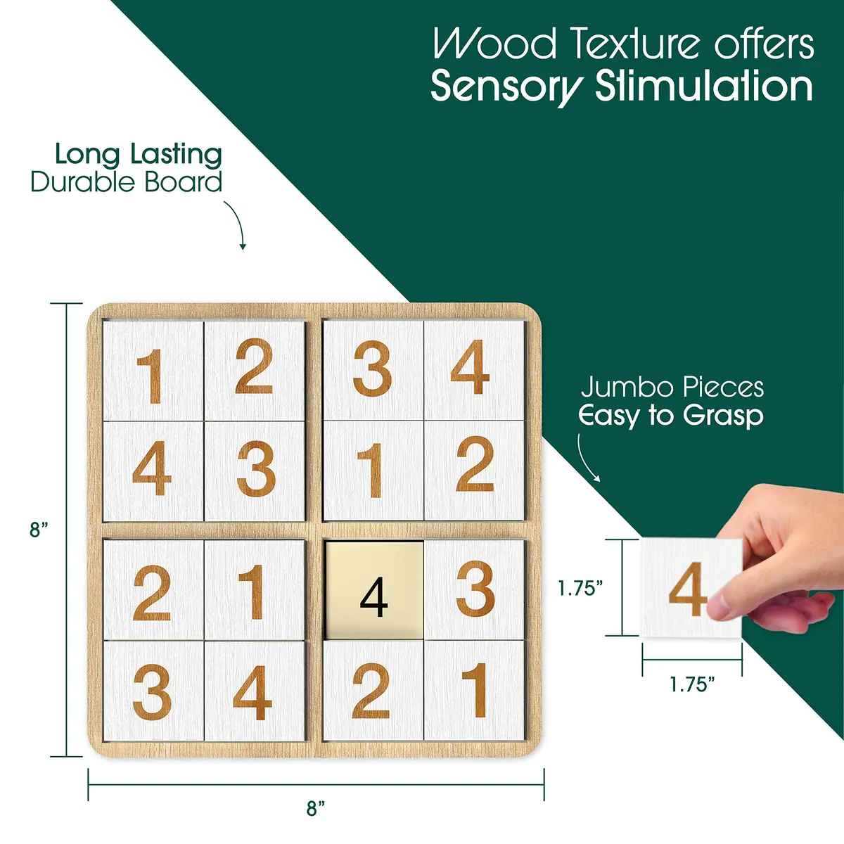 Keeping Busy Sudoku Dementia Activities for Seniors | Alzheimer Products for Elderly Patients | Fun Memory Game Toy & Cognitive Brain Puzzle for Senior Citizens w/Memory Loss or Alzheimers - view 2