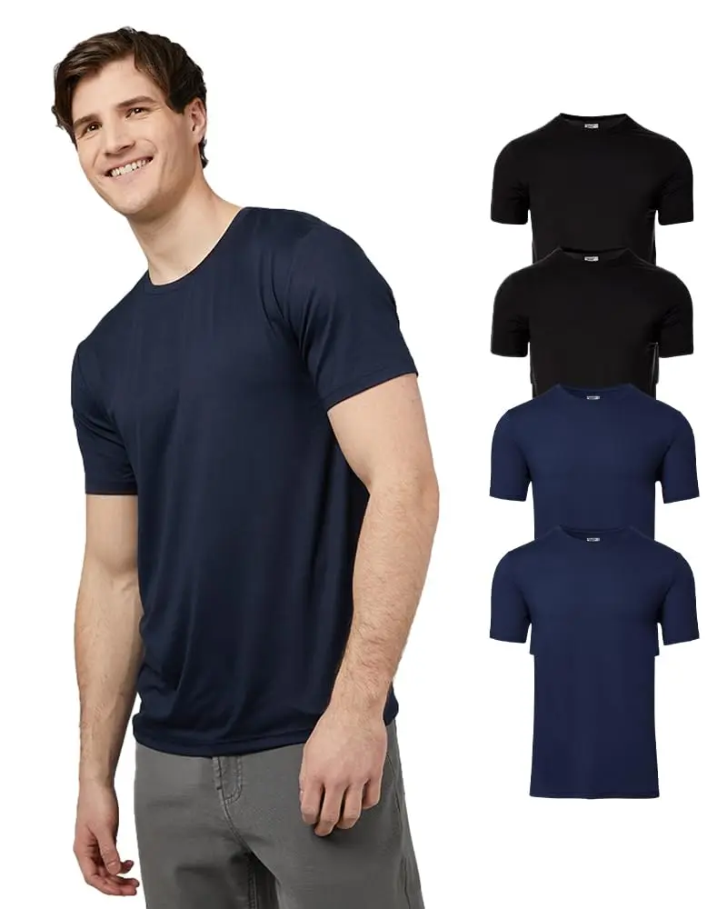 32 Degrees Men's 4 Pack Cool Classic Crewneck T-Shirt | Anti-Odor, Quick Drying, 4-Way Stretch, XX-Large - main product image