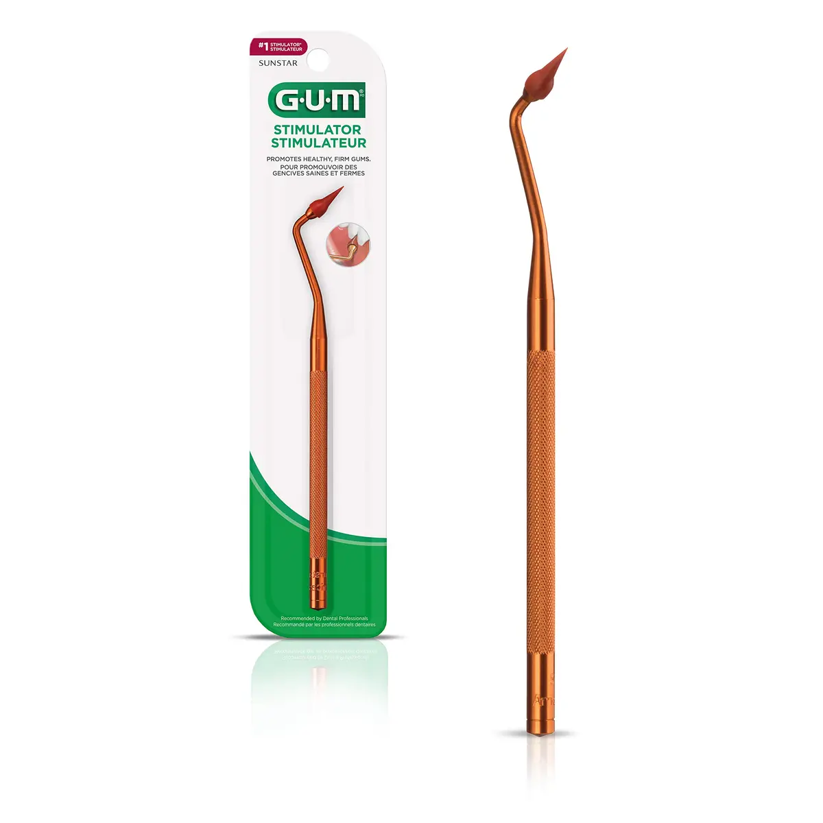 GUM Professional Healthcare Gum Stimulator Refills with Rubber Tip, Precision Control, Massages Gums (Pack of 5, 3 Tips Each) - view 2
