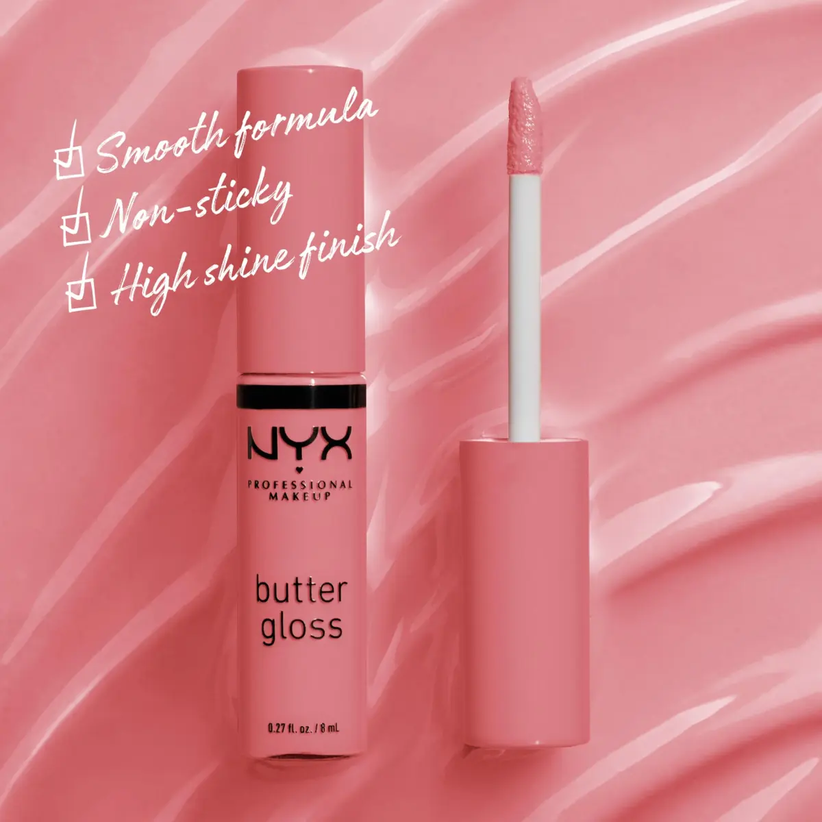 NYX PROFESSIONAL MAKEUP Butter Gloss, Tiramisu Brown (Pack of 2) | Non-Sticky, Sheer-Medium Coverage - view 2