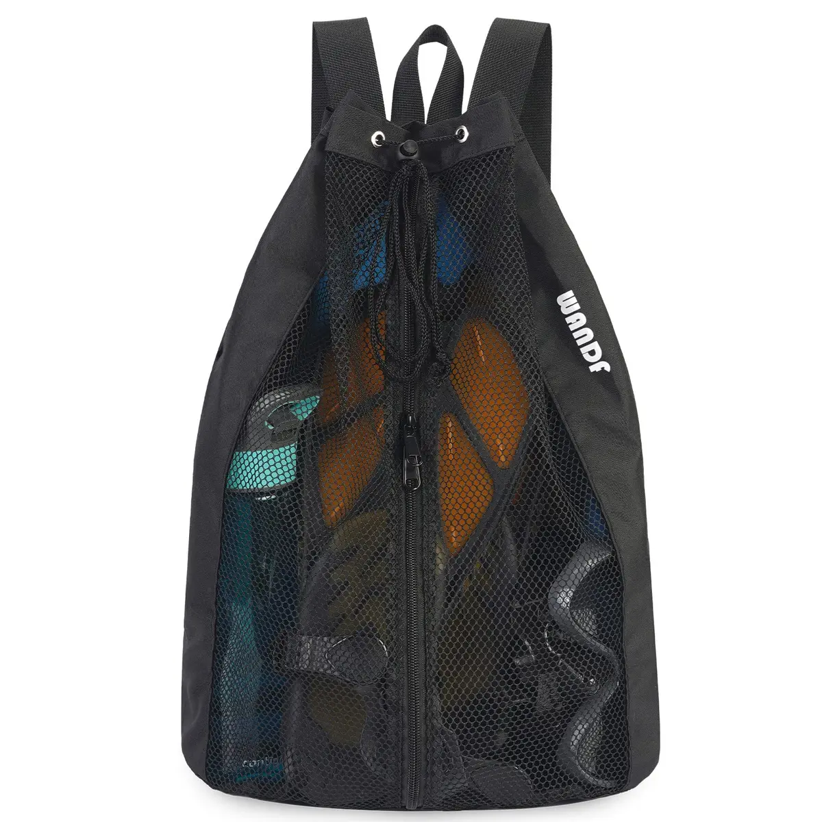 WANDF Mesh Swim Backpack for Swimmers, Breathable Beach Bag (M,Black) | Large Capacity & Quick Dry - main product image