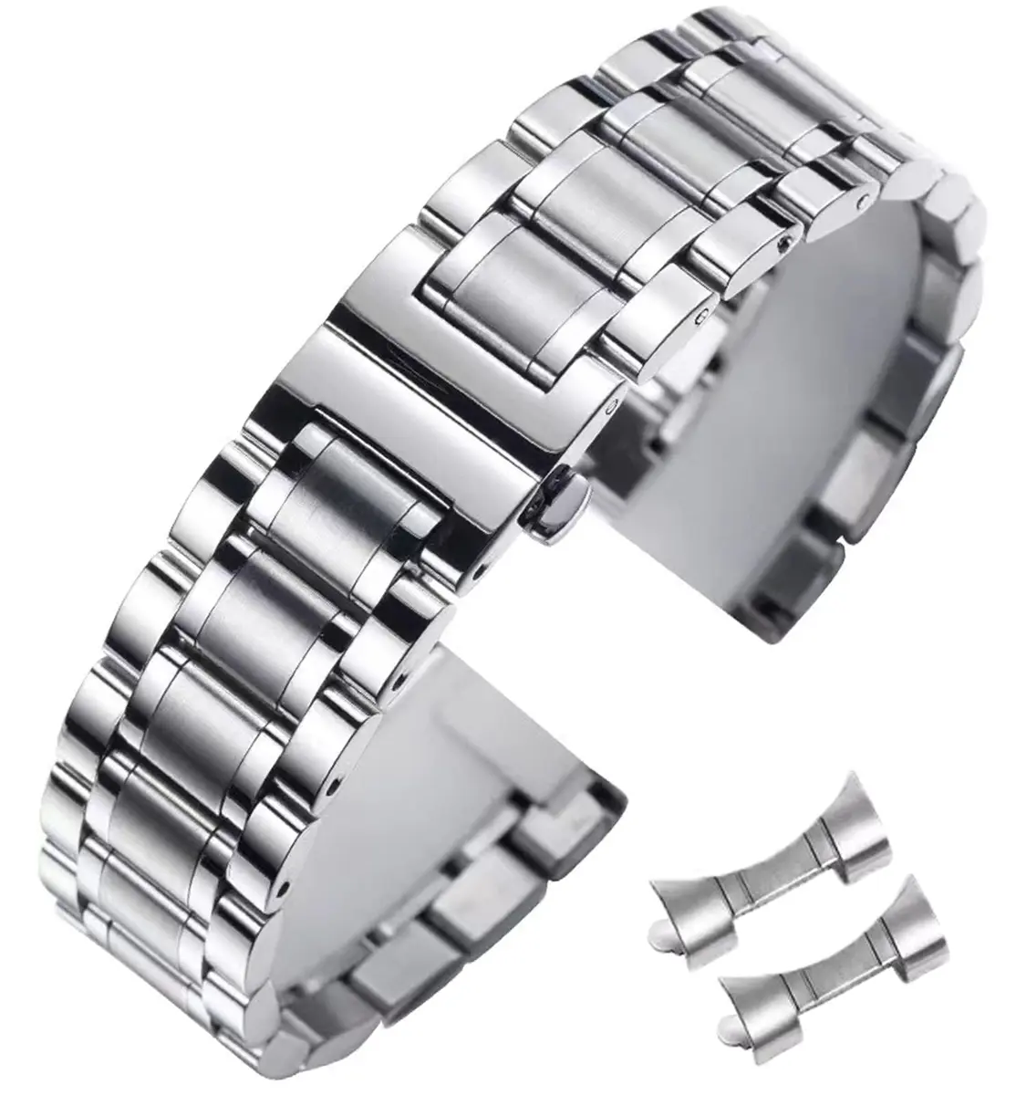 Niziruoup Stainless Steel Watch Band 20mm (0.79in) | Universal Metal Watch Strap for Smartwatches & Traditional Watches - main product image