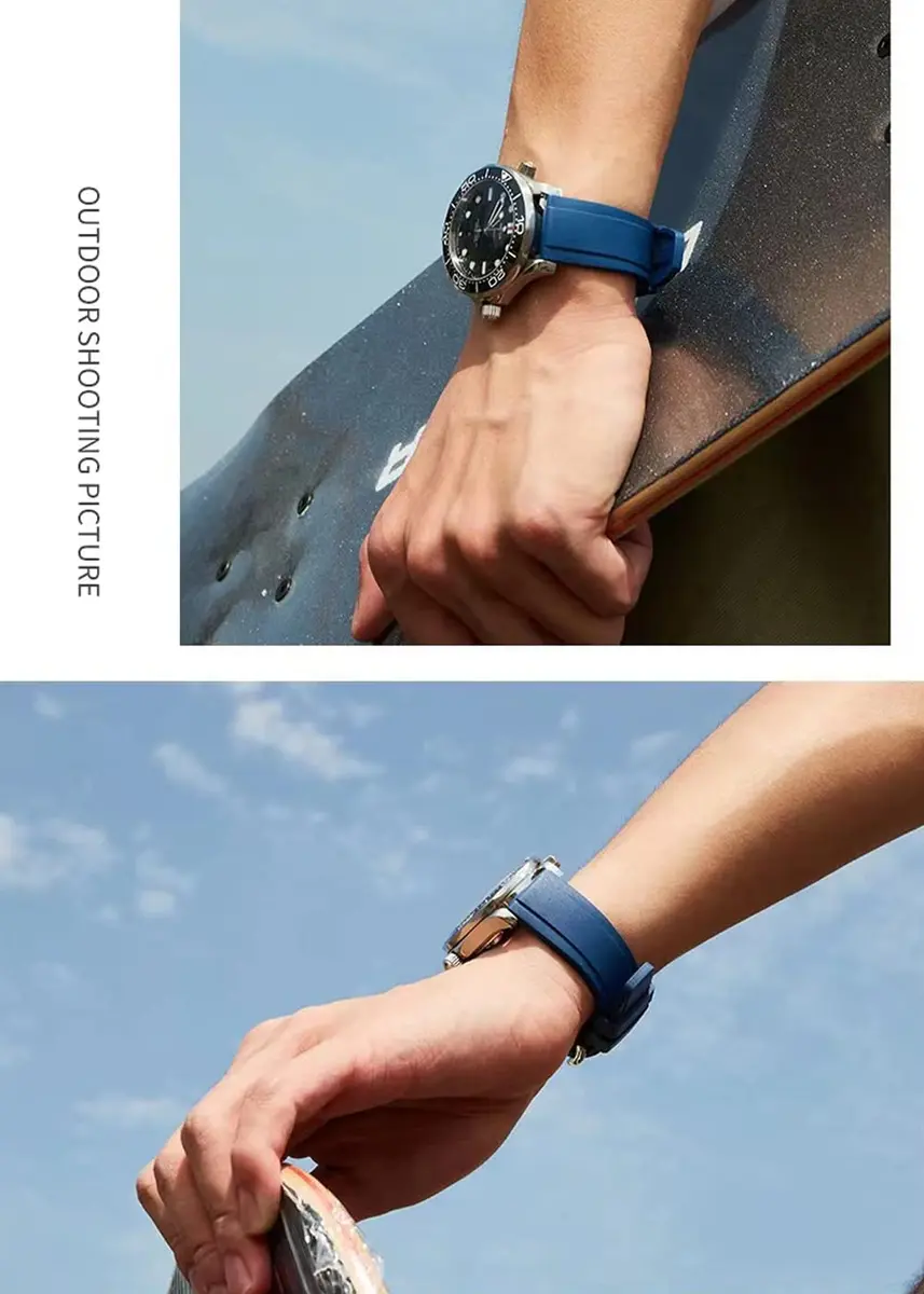 Niziruoup Fluororubber Watch Band 19mm-24mm | Quick Release, Waterproof, Durable - view 6
