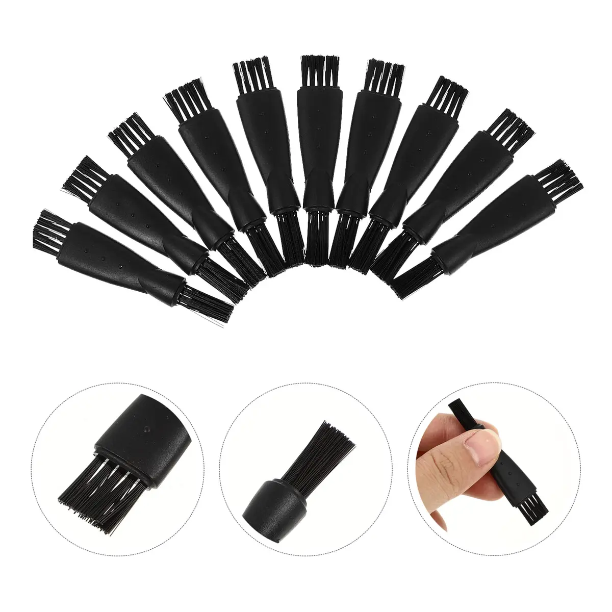 GLEAVI Electric Razor Cleaning Brushes 10-Pack | Dual-Head Design for Men's Shaver Maintenance - view 8
