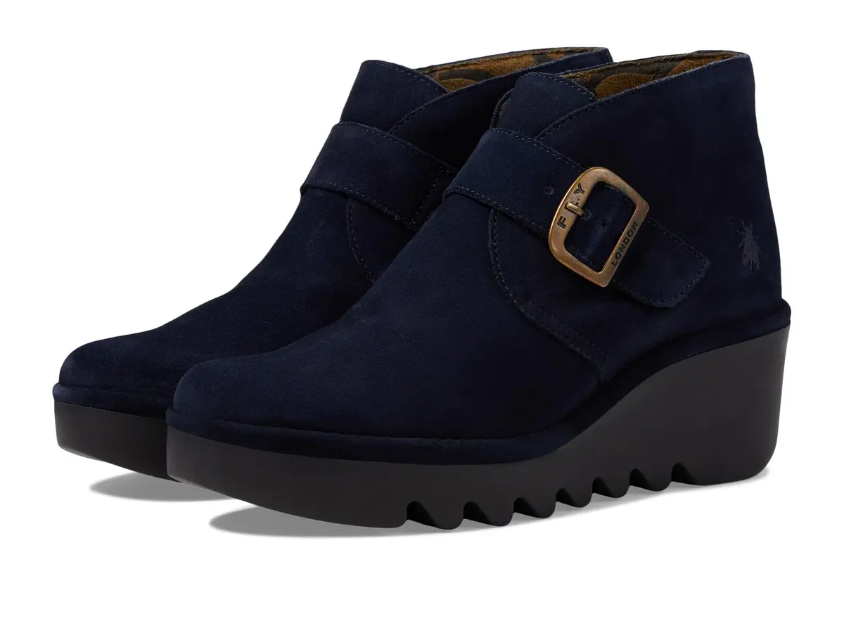 FLY London BIRT397FLY Navy Oil Suede Boots | Luxurious Comfort & Style (70-120 chars) - main product image