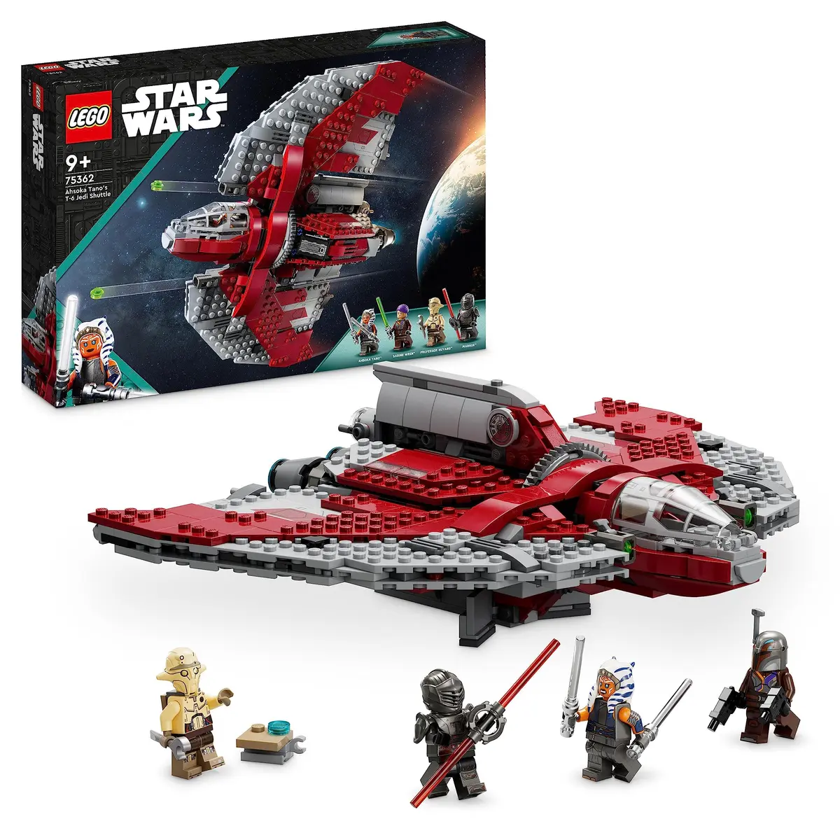 LEGO Star Wars Ahsoka Tano's T-6 Jedi Shuttle | 599 pcs | Creative Star Wars Toy for Kids 9+ - main product image
