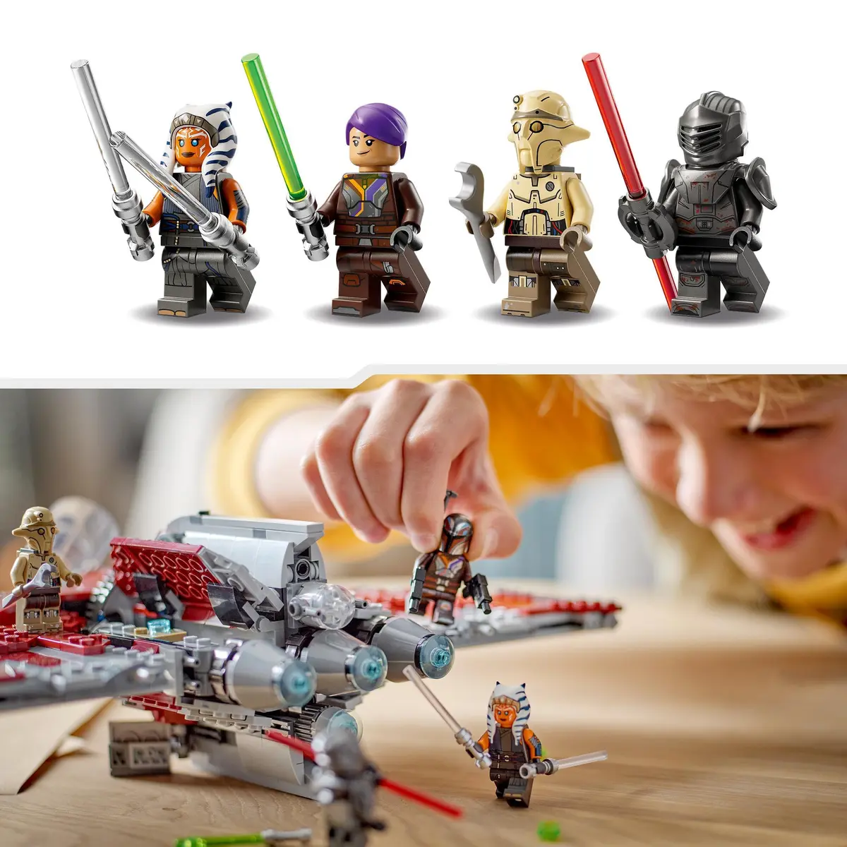 LEGO Star Wars Ahsoka Tano's T-6 Jedi Shuttle | 599 pcs | Creative Star Wars Toy for Kids 9+ - view 6