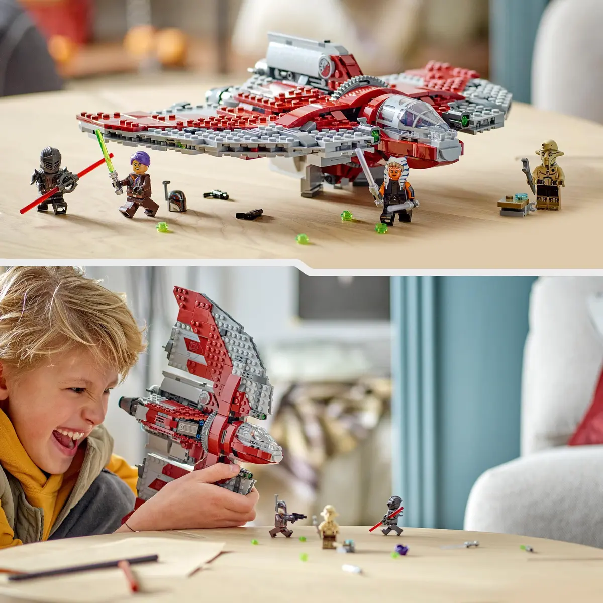 LEGO Star Wars Ahsoka Tano's T-6 Jedi Shuttle | 599 pcs | Creative Star Wars Toy for Kids 9+ - view 7