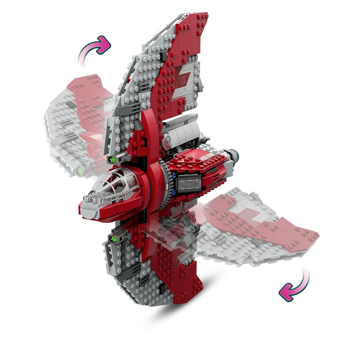 LEGO Star Wars Ahsoka Tano's T-6 Jedi Shuttle | 599 pcs | Creative Star Wars Toy for Kids 9+ - view 4