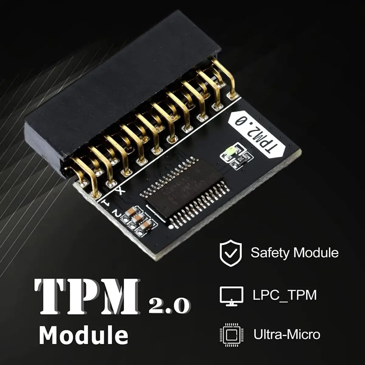 AMONIDA TPM 2.0 Encryption Security Module 20Pin | Secure Your PC Data - view 5