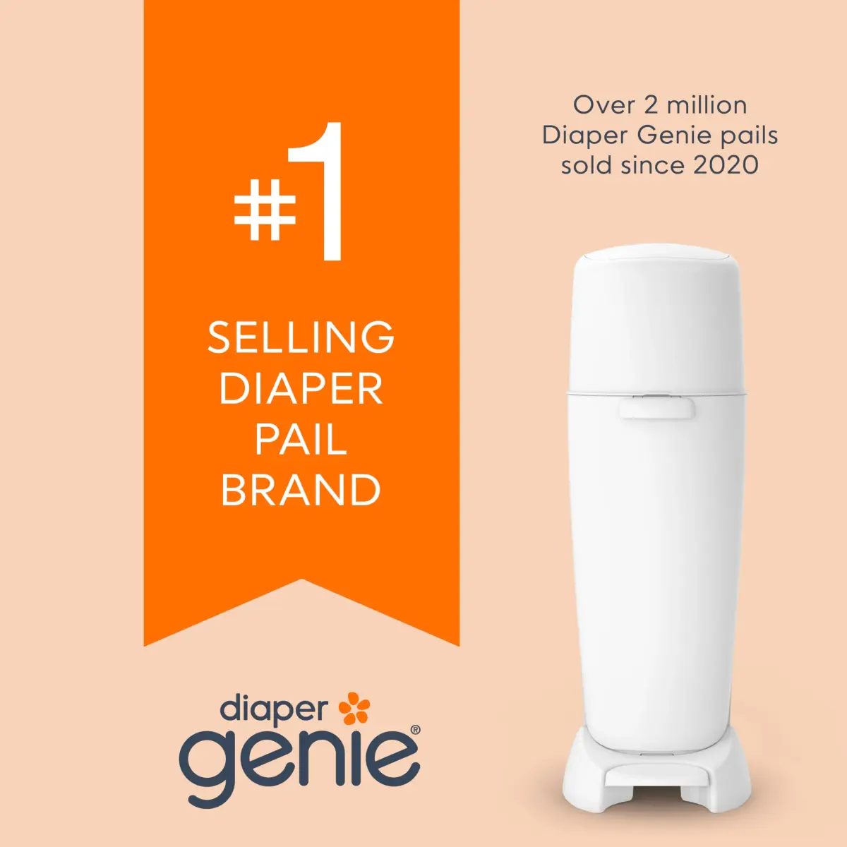 Diaper Genie Essentials Round Refill 8-Pack | Odor-Locking Diaper Pail Refills for Complete & Expressions Pails - view 7