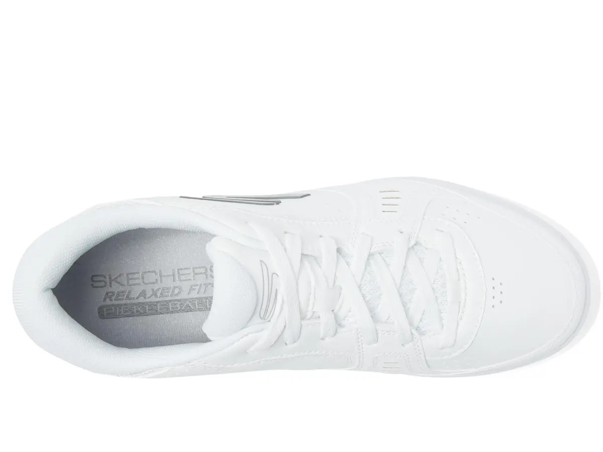 Skechers Men's Viper Court Smash Pickleball Sneakers, White, 8 X-Wide | Athletic Court Performance - view 3