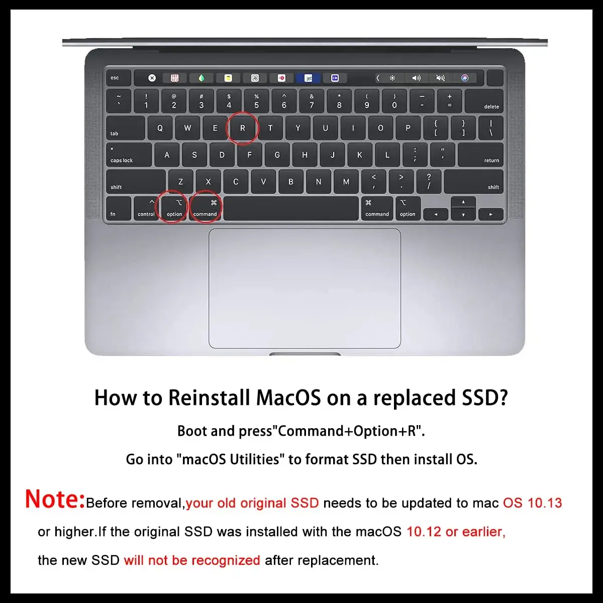Dogfish 512GB NVMe M.2 SSD for MacBook Pro A1708 (2016-2017) | PCIe Gen3x4 Internal Solid State Drive Upgrade - view 3
