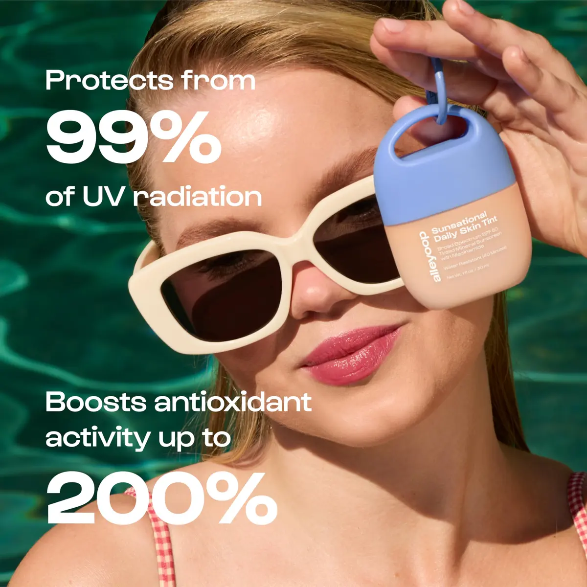ALLEYOOP Sunsational Tinted Mineral Sunscreen SPF 50 | Buildable, Lightweight, No White Cast (70-120 chars) - view 5