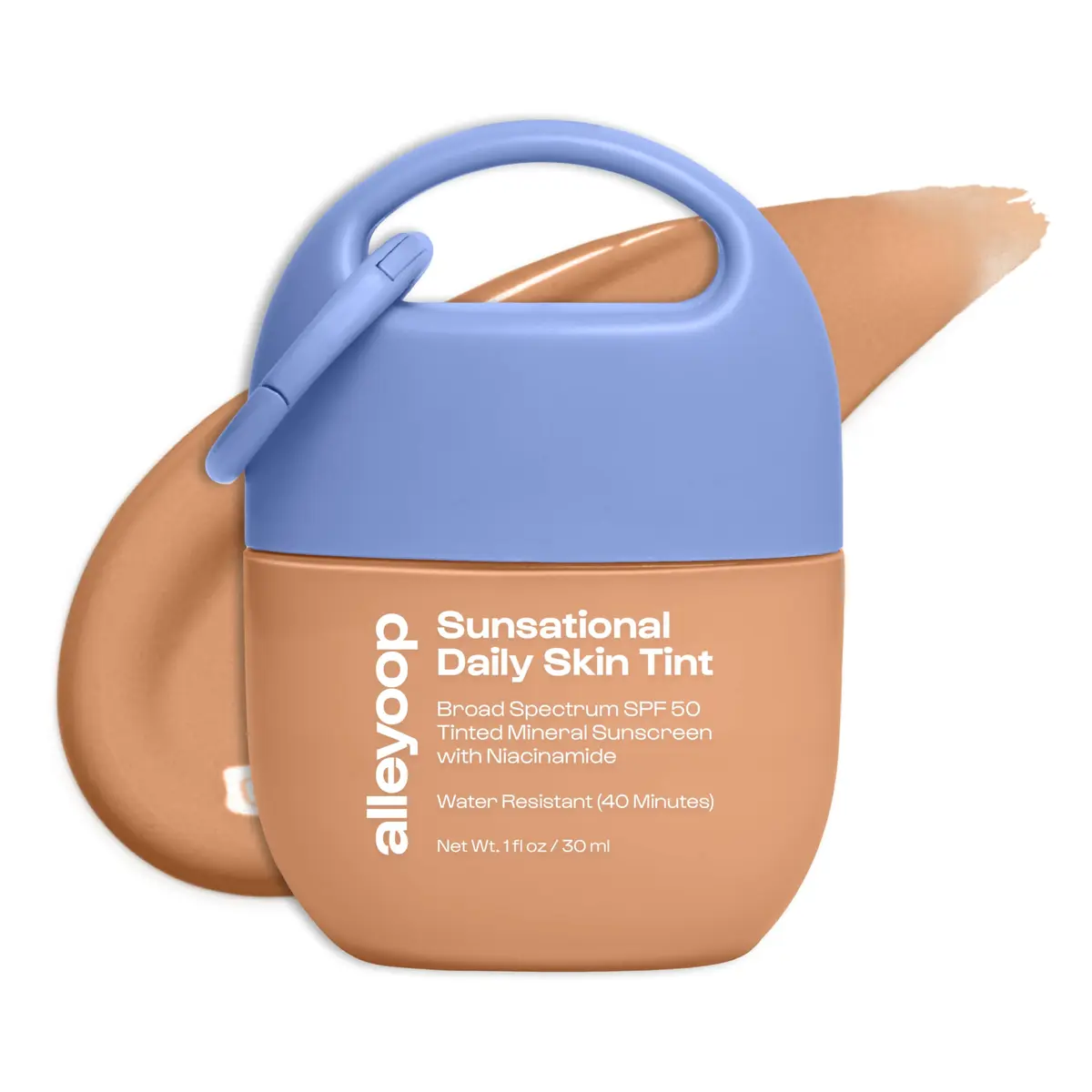 ALLEYOOP Sunsational Tinted Mineral Sunscreen SPF 50 1 Fl Oz | Broad Spectrum, Hydrating & Vegan - main product image
