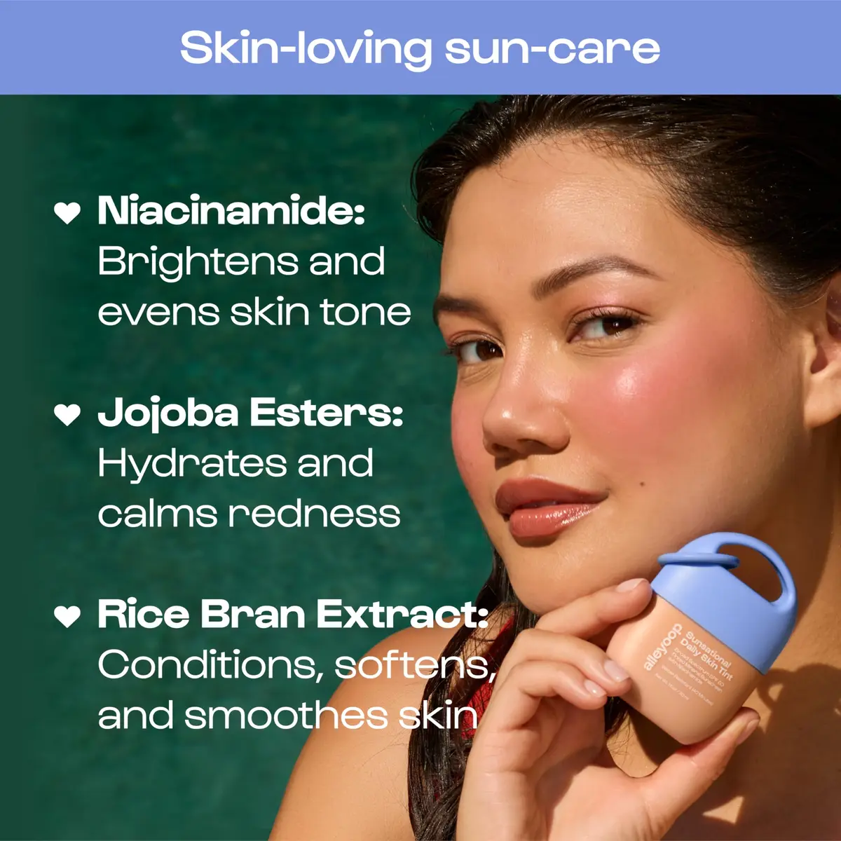 ALLEYOOP Sunsational Tinted Mineral Sunscreen SPF 50 1 Fl Oz | Broad Spectrum, Hydrating & Vegan - view 4