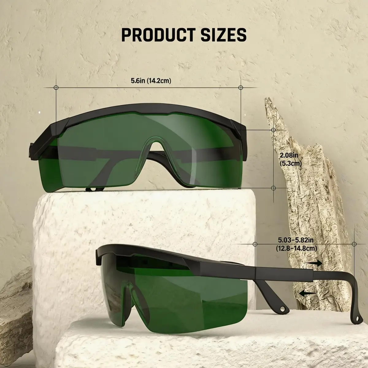 TOREGE Laser Safety Glasses, IPL 200nm-2000nm Eye Protection, 35% VLT, OD5+ | ANSI Z87.1 Certified - view 3