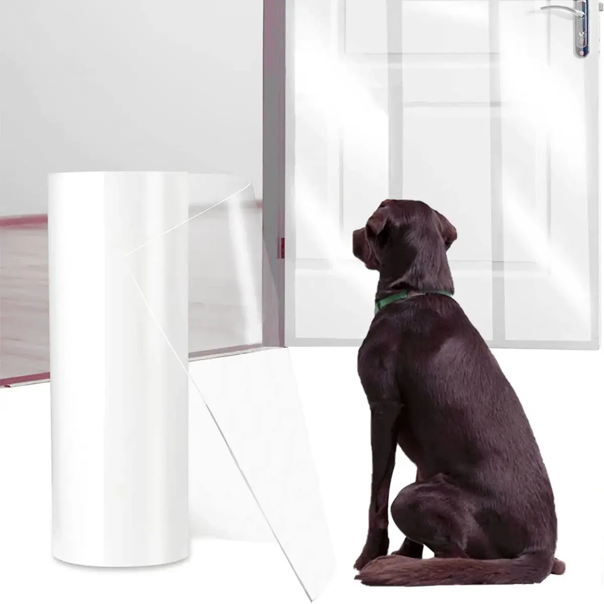 CHUANGSEED Clear Pet Door Protector 200" x 8.2" | Stops Dog & Cat Scratching - view 6