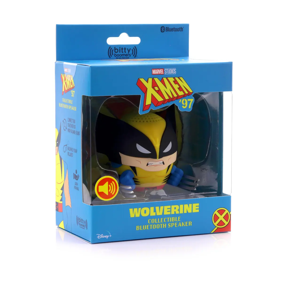 Bitty Boomers Marvel Wolverine Mini Bluetooth Speaker 5.1cm (2") | Sync 2 for Stereo or Selfie Remote - view 6