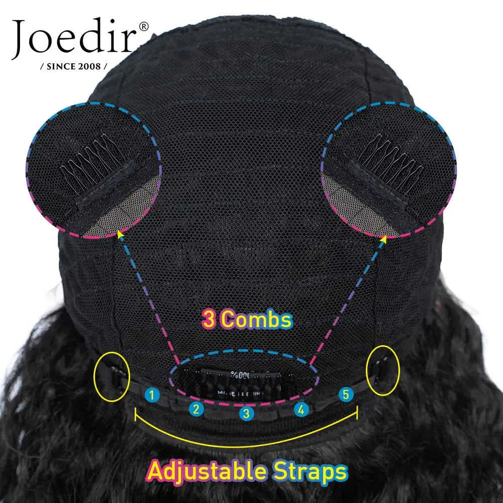 Joedir 32" Deep Curly Wavy Lace Front Synthetic Wig 32in | Heat-Resistant, Pre Plucked Hairline - view 8