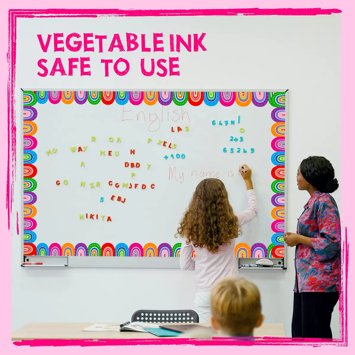 ERKE Rainbow Die-Cut Bulletin Board Borders 60 ft (18.29 m) | Vibrant Classroom Decoration - view 6