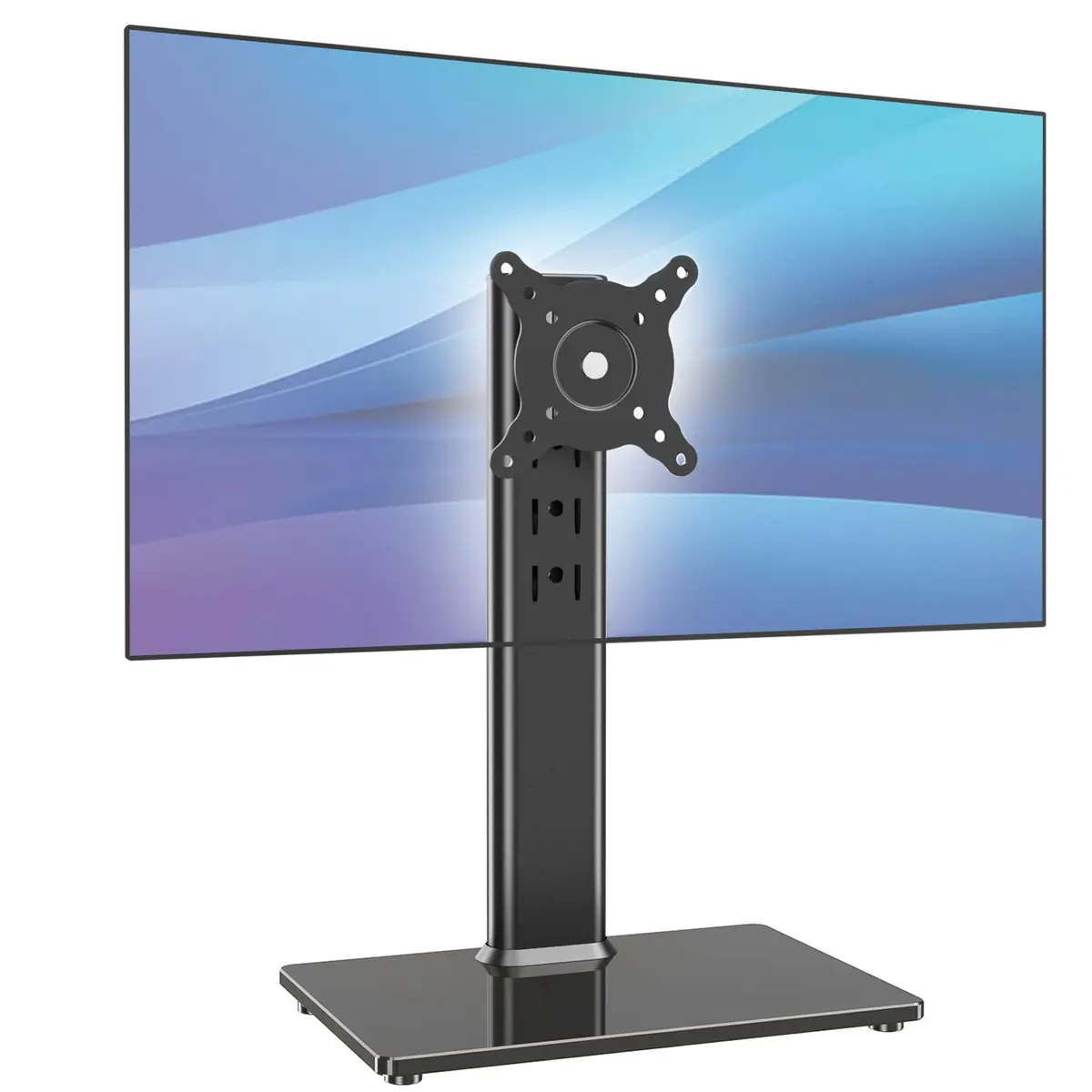 AX WABER Single Monitor Desk Stand 13-32 inch | Freestanding VESA Mount with Adjustable Height, Tilt, Swivel, Rotation - main product image