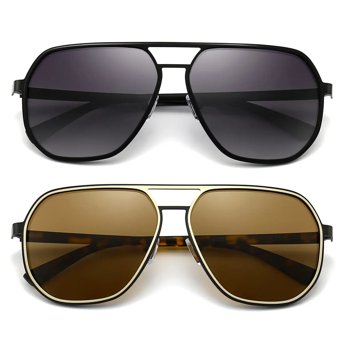 SUNGAIT Polygon Aviator Sunglasses for Men Polarized UV Protection | Trendy Square Sun Glasses - main product image
