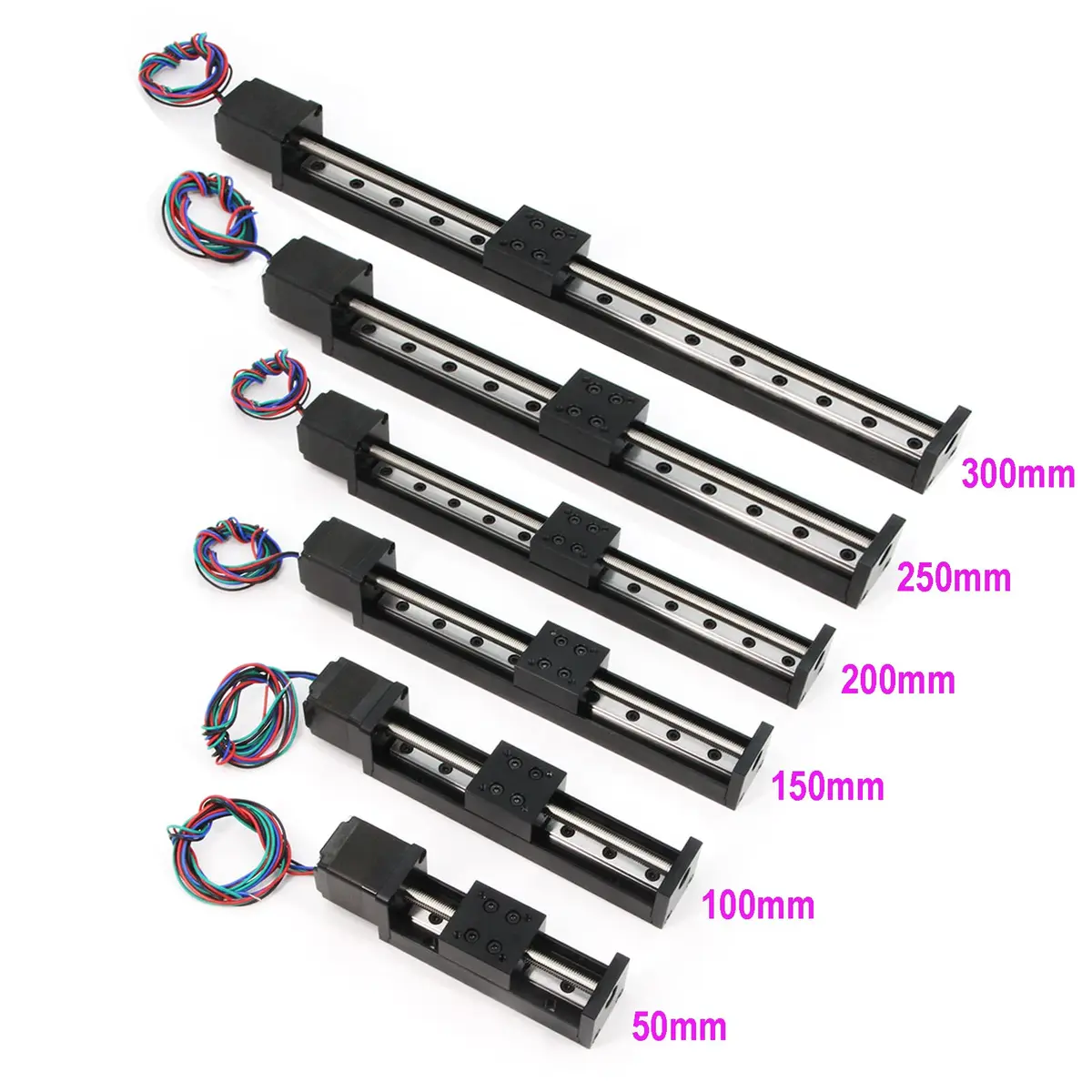Befenybay 250mm Linear Rail Guide T6x1 with NEMA11 Stepper Motor (250mm Effective Travel) - view 2