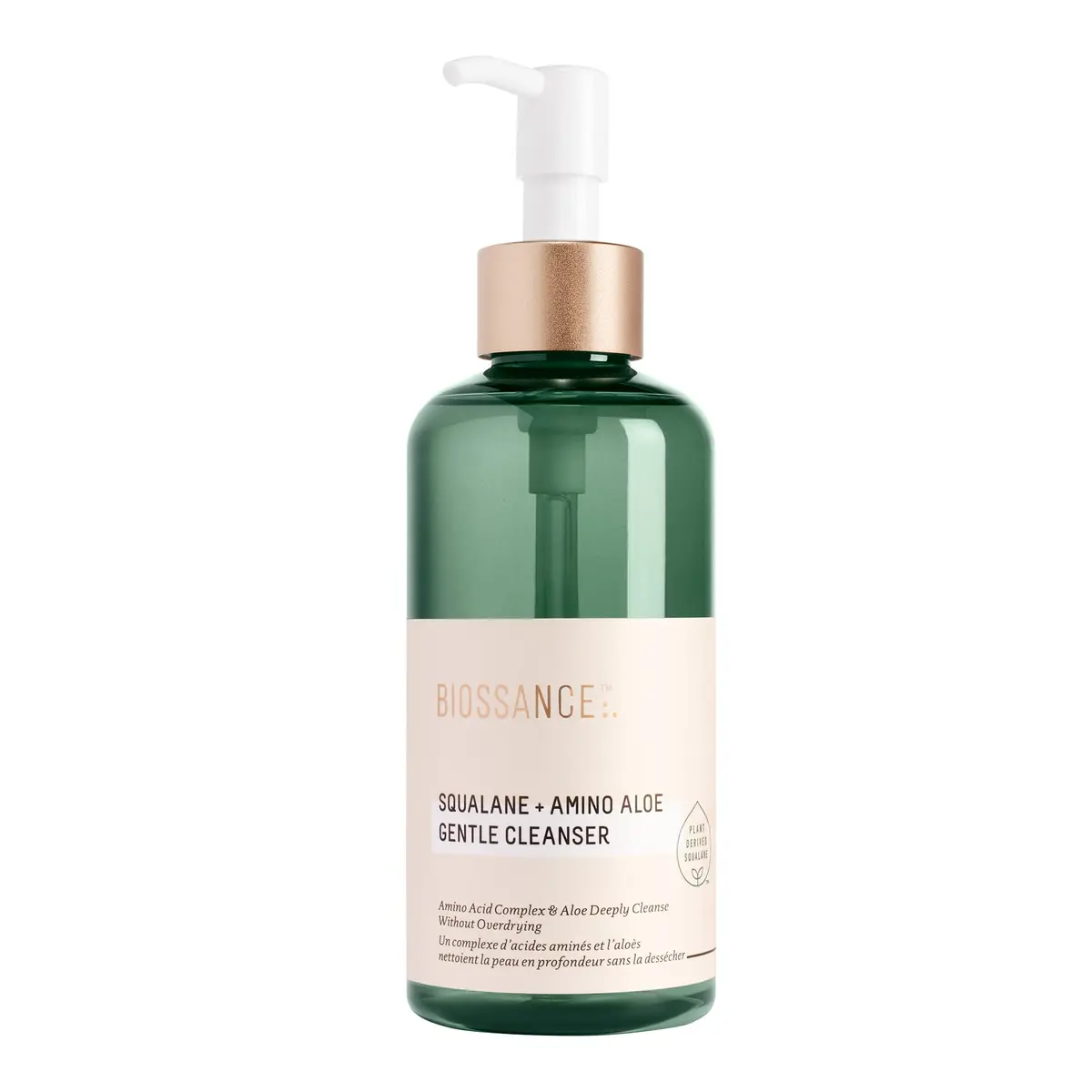 BIOSSANCE Squalane + Amino Aloe Gentle Face Wash 200ml | Hydrating Foaming Cleanser for Sensitive & Oily Skin - main product image