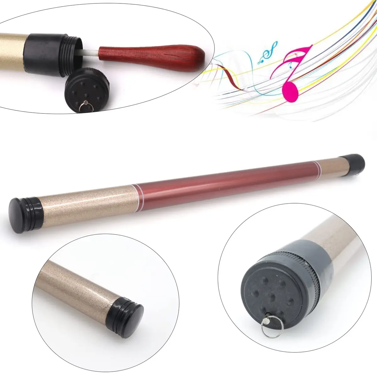 Cheerock Rosewood Handle Conducting Baton 15 Inch with Case | Balanced Weight for Precise Movements - view 8