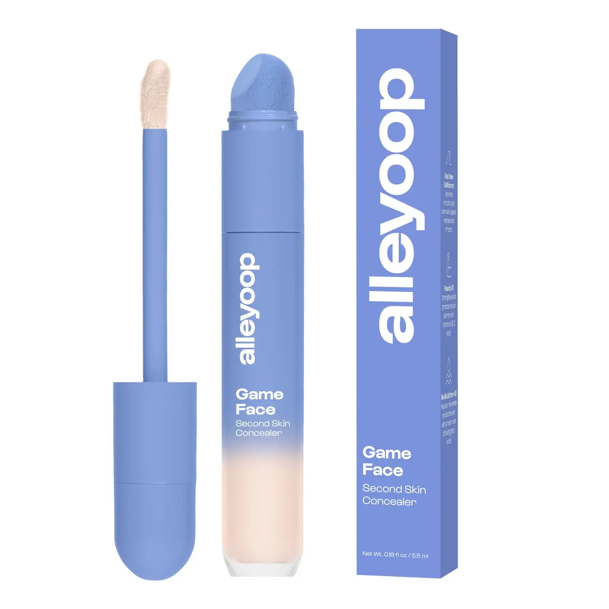 ALLEYOOP Game Face Second-Skin Concealer, Crease-Proof, Trailblazer | Hydrating, Full Coverage, Vegan (70-120 chars) - main product image