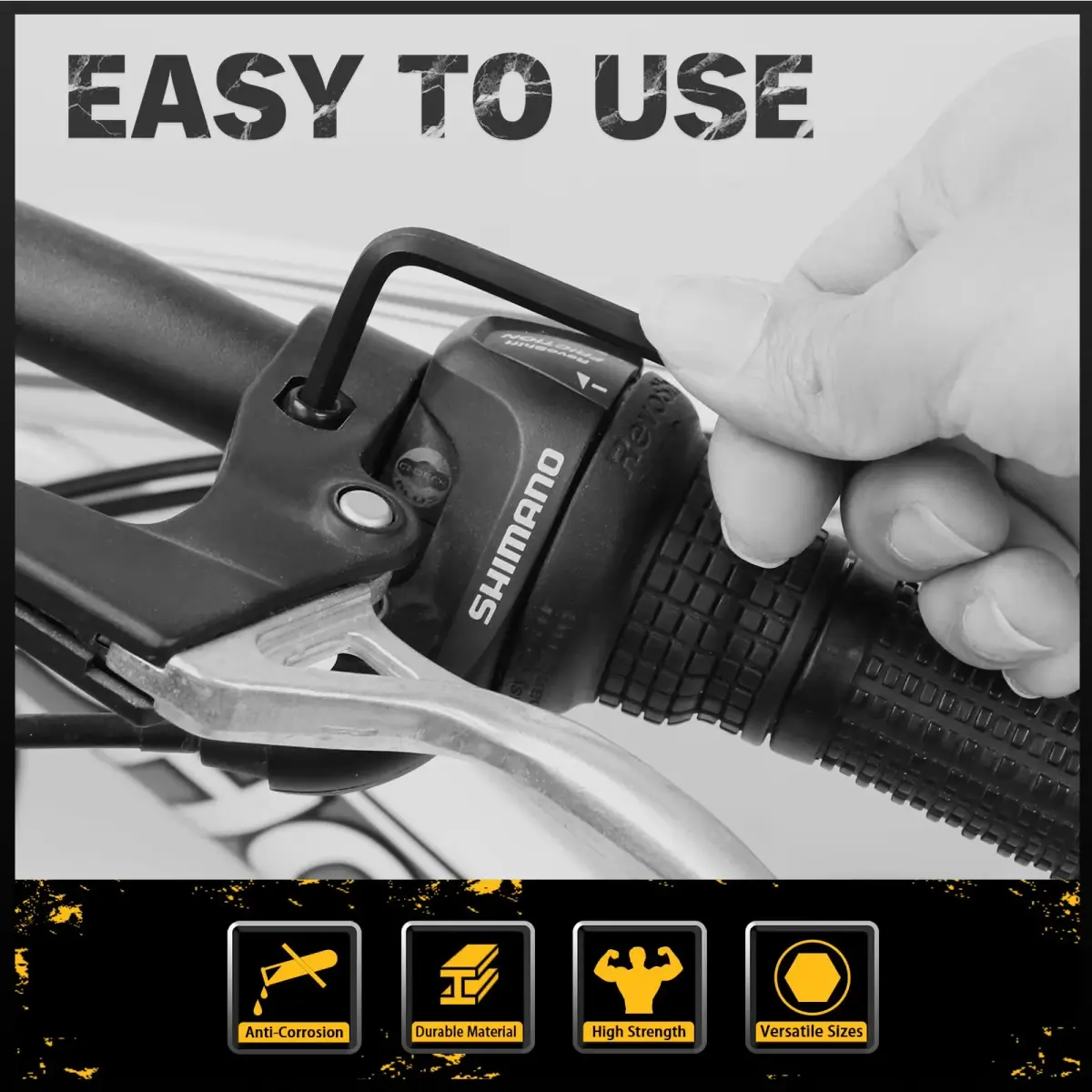 ELEAD 31-Piece Hex Key Set with Torque Handle, 0.7mm-10mm & 0.028"-3/8" | Heat-Treated Alloy Steel - view 8